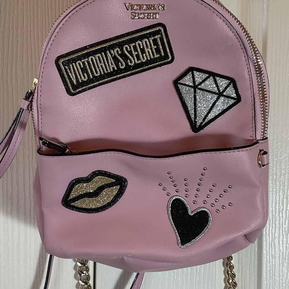Victoria's Secret Pink Backpack with Fun Patches - Picture 2 of 6
